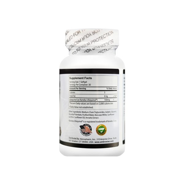 【心脏保健】辅酶Q10 AbinoNutra® Ubiquinol Active Form of CoQ10 - 图片 4