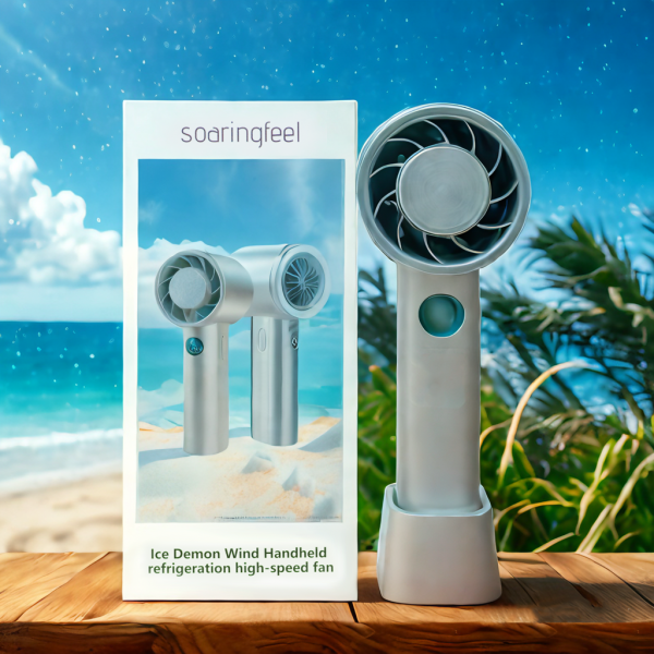 Soaring Feel Ultra-Portable 3-Speed Handheld Mini Fan with USB-C Rechargeable Battery | Compact Cooling for Travel, Office, and Outdoor Use - 图片 6