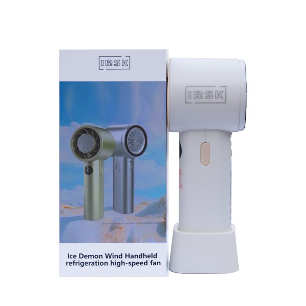 IRSK Pocket-Sized 4-Speed Quiet Mini Fan | Rechargeable 2500mAh Battery, LED Display & 360° Adjustable Tilt for Home, Gym, and Travel - 图片 4