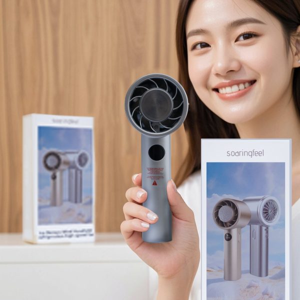 Soaring Feel Ultra-Portable 3-Speed Handheld Mini Fan with USB-C Rechargeable Battery | Compact Cooling for Travel, Office, and Outdoor Use - 图片 7