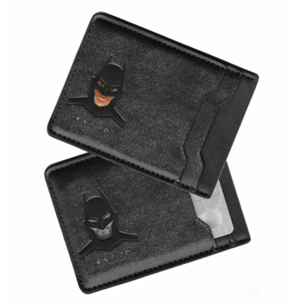 Leather Bat Wallet -Stylish Superhero Design, Durable Bifold Wallet with Multiple Card Slots, Cash Compartment,and lconic Logo(1 Piece) - 图片 6