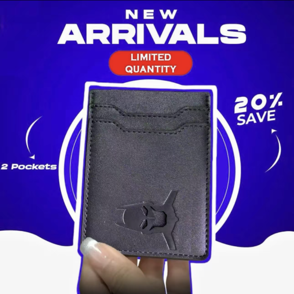 Leather Bat Wallet -Stylish Superhero Design, Durable Bifold Wallet with Multiple Card Slots, Cash Compartment,and lconic Logo(1 Piece) - 图片 7